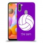 כדורעף - כדור כיסוי מגן קשיח בעיצוב אישי עם השם שלך ל Samsung Galaxy A11 יחידה אחת סקרין מובייל