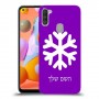 שלג כיסוי מגן קשיח בעיצוב אישי עם השם שלך ל Samsung Galaxy A11 יחידה אחת סקרין מובייל