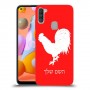 תרנגול כיסוי מגן קשיח בעיצוב אישי עם השם שלך ל Samsung Galaxy A11 יחידה אחת סקרין מובייל