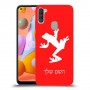 צפרדע טרופית כיסוי מגן קשיח בעיצוב אישי עם השם שלך ל Samsung Galaxy A11 יחידה אחת סקרין מובייל