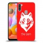זאב כיסוי מגן קשיח בעיצוב אישי עם השם שלך ל Samsung Galaxy A11 יחידה אחת סקרין מובייל