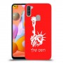 פסל החירות כיסוי מגן קשיח בעיצוב אישי עם השם שלך ל Samsung Galaxy A11 יחידה אחת סקרין מובייל