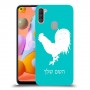 תרנגול כיסוי מגן קשיח בעיצוב אישי עם השם שלך ל Samsung Galaxy A11 יחידה אחת סקרין מובייל