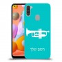 חצוצרה כיסוי מגן קשיח בעיצוב אישי עם השם שלך ל Samsung Galaxy A11 יחידה אחת סקרין מובייל