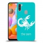 עקרב כיסוי מגן קשיח בעיצוב אישי עם השם שלך ל Samsung Galaxy A11 יחידה אחת סקרין מובייל