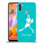 שחקן טניס כיסוי מגן קשיח בעיצוב אישי עם השם שלך ל Samsung Galaxy A11 יחידה אחת סקרין מובייל