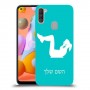 אימון ספורט - אישה כיסוי מגן קשיח בעיצוב אישי עם השם שלך ל Samsung Galaxy A11 יחידה אחת סקרין מובייל