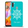 הגה - קפטן - ים כיסוי מגן קשיח בעיצוב אישי עם השם שלך ל Samsung Galaxy A11 יחידה אחת סקרין מובייל