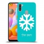 שלג כיסוי מגן קשיח בעיצוב אישי עם השם שלך ל Samsung Galaxy A11 יחידה אחת סקרין מובייל