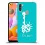 פסל החירות כיסוי מגן קשיח בעיצוב אישי עם השם שלך ל Samsung Galaxy A11 יחידה אחת סקרין מובייל