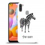 זברה כיסוי מגן קשיח בעיצוב אישי עם השם שלך ל Samsung Galaxy A11 יחידה אחת סקרין מובייל