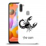 עקרב כיסוי מגן קשיח בעיצוב אישי עם השם שלך ל Samsung Galaxy A11 יחידה אחת סקרין מובייל