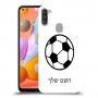 כדורגל - כדור כיסוי מגן קשיח בעיצוב אישי עם השם שלך ל Samsung Galaxy A11 יחידה אחת סקרין מובייל