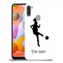 כדורגל - אישה כיסוי מגן קשיח בעיצוב אישי עם השם שלך ל Samsung Galaxy A11 יחידה אחת סקרין מובייל