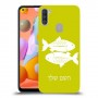 דגים כיסוי מגן קשיח בעיצוב אישי עם השם שלך ל Samsung Galaxy A11 יחידה אחת סקרין מובייל