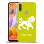 אריה כיסוי מגן קשיח בעיצוב אישי עם השם שלך ל Samsung Galaxy A11 יחידה אחת סקרין מובייל