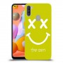 סמיילי כיסוי מגן קשיח בעיצוב אישי עם השם שלך ל Samsung Galaxy A11 יחידה אחת סקרין מובייל