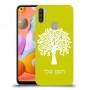 עץ כיסוי מגן קשיח בעיצוב אישי עם השם שלך ל Samsung Galaxy A11 יחידה אחת סקרין מובייל