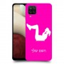 אימון ספורט - אישה כיסוי מגן קשיח בעיצוב אישי עם השם שלך ל Samsung Galaxy A12 יחידה אחת סקרין מובייל