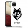 זאב כיסוי מגן קשיח בעיצוב אישי עם השם שלך ל Samsung Galaxy A12 יחידה אחת סקרין מובייל