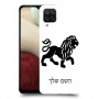 אריה כיסוי מגן קשיח בעיצוב אישי עם השם שלך ל Samsung Galaxy A12 יחידה אחת סקרין מובייל