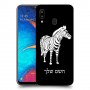 זברה כיסוי מגן קשיח בעיצוב אישי עם השם שלך ל Samsung Galaxy A20 יחידה אחת סקרין מובייל