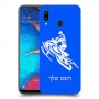 אופנוע שלג כיסוי מגן קשיח בעיצוב אישי עם השם שלך ל Samsung Galaxy A20 יחידה אחת סקרין מובייל