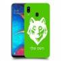 זאב כיסוי מגן קשיח בעיצוב אישי עם השם שלך ל Samsung Galaxy A20 יחידה אחת סקרין מובייל