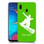 סנובורד כיסוי מגן קשיח בעיצוב אישי עם השם שלך ל Samsung Galaxy A20 יחידה אחת סקרין מובייל