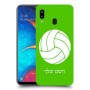 כדורעף - כדור כיסוי מגן קשיח בעיצוב אישי עם השם שלך ל Samsung Galaxy A20 יחידה אחת סקרין מובייל