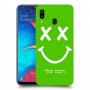 סמיילי כיסוי מגן קשיח בעיצוב אישי עם השם שלך ל Samsung Galaxy A20 יחידה אחת סקרין מובייל