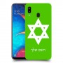 מגן דוד - ישראל כיסוי מגן קשיח בעיצוב אישי עם השם שלך ל Samsung Galaxy A20 יחידה אחת סקרין מובייל