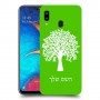 עץ כיסוי מגן קשיח בעיצוב אישי עם השם שלך ל Samsung Galaxy A20 יחידה אחת סקרין מובייל