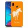 זברה כיסוי מגן קשיח בעיצוב אישי עם השם שלך ל Samsung Galaxy A20 יחידה אחת סקרין מובייל
