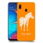 זברה כיסוי מגן קשיח בעיצוב אישי עם השם שלך ל Samsung Galaxy A20 יחידה אחת סקרין מובייל