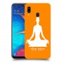 יוגה כיסוי מגן קשיח בעיצוב אישי עם השם שלך ל Samsung Galaxy A20 יחידה אחת סקרין מובייל