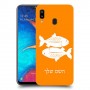 דגים כיסוי מגן קשיח בעיצוב אישי עם השם שלך ל Samsung Galaxy A20 יחידה אחת סקרין מובייל