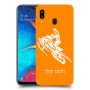 אופנוע שלג כיסוי מגן קשיח בעיצוב אישי עם השם שלך ל Samsung Galaxy A20 יחידה אחת סקרין מובייל