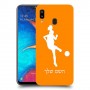 כדורגל - אישה כיסוי מגן קשיח בעיצוב אישי עם השם שלך ל Samsung Galaxy A20 יחידה אחת סקרין מובייל