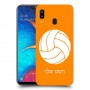 כדורעף - כדור כיסוי מגן קשיח בעיצוב אישי עם השם שלך ל Samsung Galaxy A20 יחידה אחת סקרין מובייל