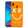סמיילי כיסוי מגן קשיח בעיצוב אישי עם השם שלך ל Samsung Galaxy A20 יחידה אחת סקרין מובייל