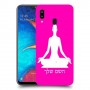 יוגה כיסוי מגן קשיח בעיצוב אישי עם השם שלך ל Samsung Galaxy A20 יחידה אחת סקרין מובייל