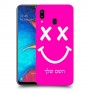 סמיילי כיסוי מגן קשיח בעיצוב אישי עם השם שלך ל Samsung Galaxy A20 יחידה אחת סקרין מובייל