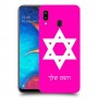 מגן דוד - ישראל כיסוי מגן קשיח בעיצוב אישי עם השם שלך ל Samsung Galaxy A20 יחידה אחת סקרין מובייל