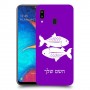 דגים כיסוי מגן קשיח בעיצוב אישי עם השם שלך ל Samsung Galaxy A20 יחידה אחת סקרין מובייל