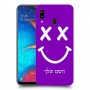סמיילי כיסוי מגן קשיח בעיצוב אישי עם השם שלך ל Samsung Galaxy A20 יחידה אחת סקרין מובייל