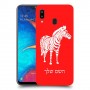 זברה כיסוי מגן קשיח בעיצוב אישי עם השם שלך ל Samsung Galaxy A20 יחידה אחת סקרין מובייל