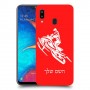 אופנוע שלג כיסוי מגן קשיח בעיצוב אישי עם השם שלך ל Samsung Galaxy A20 יחידה אחת סקרין מובייל