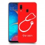 רופא סטטוסקופ כיסוי מגן קשיח בעיצוב אישי עם השם שלך ל Samsung Galaxy A20 יחידה אחת סקרין מובייל