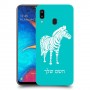 זברה כיסוי מגן קשיח בעיצוב אישי עם השם שלך ל Samsung Galaxy A20 יחידה אחת סקרין מובייל